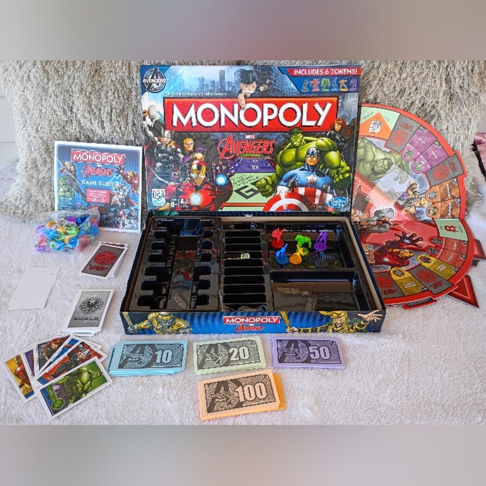 Monopoly Marvel Avengers Hasbro Gaming Avengers Complete